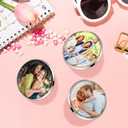 50 Pcs Brooch Tray with 50 Pcs Butterfly Pin Backs, 25mm Round Blank Pins Disk Base, Stainless Steel Flat Bezel Trays for DIY Craft Lapel Making Supplies