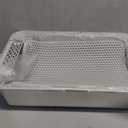 Stainless Steel Litter Box, XL Metal Litter Box with High Sides Lid, Extra Large Cat Litter Boxes for Big Cats, Anti-Urine Leakage, Non-Sticky, Easy Cleaning, Include Mat & Scoop