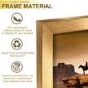 A PLUS MAX 15x23 Picture Frame, Gold Engineered Wood Frame for 15 x 23 Inch Picture Poster Photo, Light Weight 15 by 23 Frame with Wood-grain for Wall - 1 Pack/Gold/15 x23