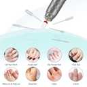 Electric Nail Drill Machine Professional, Rechargeable Cordless Nail File with Bits Kit for Acrylic Gel Dip Nails, Efile Manicure and Pedicure Kit for Home Salon Grinding Polishing Removing, Gray