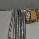 Nickel Wrap Around Curtain Rods 48 to 90 In: Blackout Heavy duty Adjustable Window Curtain Rod for Bedroom, Industrial Darkening Curved French Metal Single Drapery Rods Easy Install, Satin Nickel