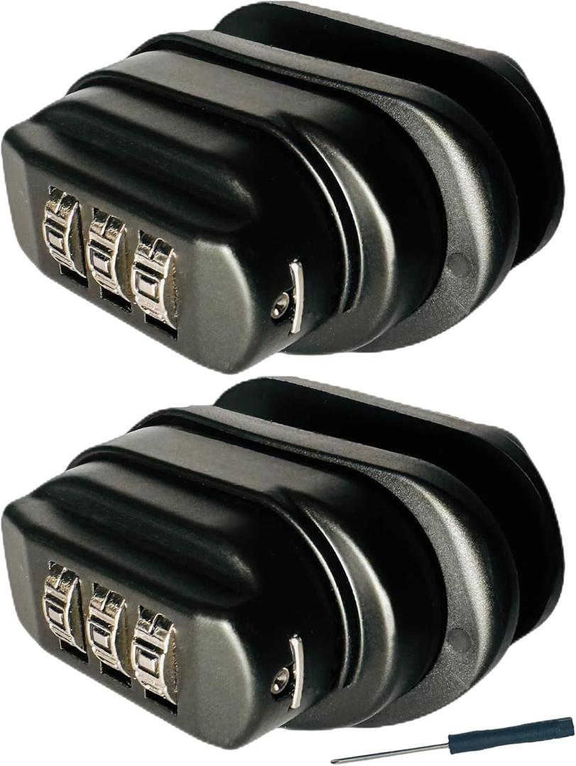 Gun Trigger Lock, 3 Digit Set Own Combination Lock Password- Universal Fits with BB Gun Firearms Shotgun, Handgun, Pistol. (Black*2 pack) Gun Trigger Lock, 3 Digit Set Own Combination Lock Password- Universal Fits with BB Gun Firearms Shotgun, Handgun, Pistol. (Black*2 pack)