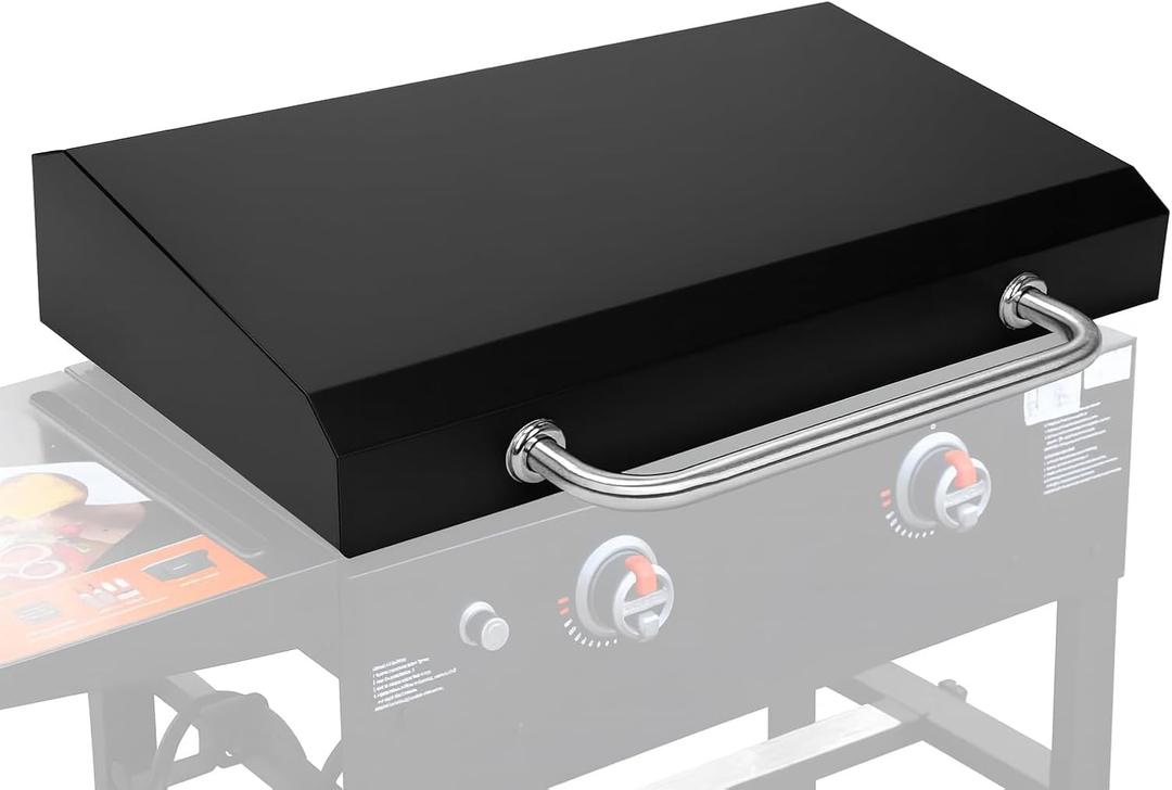 28 Inch Blackstone Griddle Grill Cover with Hinged Hood, 2026 Upgraded Outdoor Hard Grill Cover Compatible with Blackstone Models 1853 1605 1803 1839 1856 1924 5857 1553 2137 5003