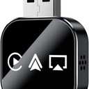 2026 Upgrade 3 in 1 Wireless CarPlay Adapter - Wired to Wireless Screen Mirror & Audio Link for iOS/Android, 2.4/5GHz WiFi & Bluetooth 5.0, Fast Stable Connection, Mini Design, Plug and Play