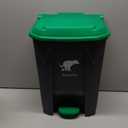 Dog Poop Trash Can Outside, 20L/5Gallon Dog Waste Trash Can with Lid, Pedal and Removable Inner Waste Bin, Dog Poop Bucket with 100 Bags, Green