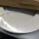 Mayfair Cassel Slow Close Toilet Seat, Easy Clean, Non Slip Premium Wood Seat, Easy Install, Made in USA, Round, Bone