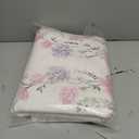 Pink Floral Rug 3x5 Washable Area Rugs for Bedroom Living Room Kitchen Entryway Bedside,Boho Vintage Farmhouse Bohemian Oriental Non Slip Carpet,Small Blush Flowers Decor