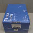 360 Count Extra Heavy Duty Clear Plastic Forks Disposable, BPA-Free, Heat Resistant, Solid and Durable Disposable Forks Bulk, Premium Plastic Forks heavy duty for Party Supply