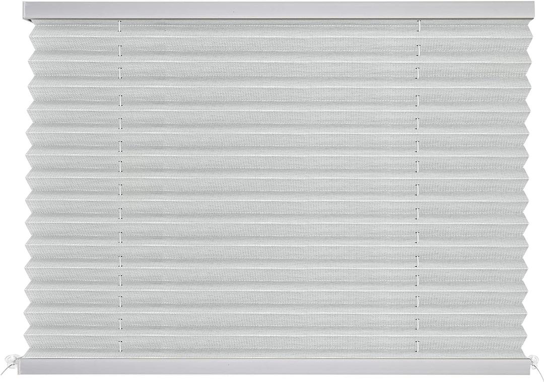 NOVINO RV Blinds for Camper Window,RV Window Shades Camper Blinds for Travel Trailer,Pleated Shade for Motorhome Motor Coach-50 W x 38" L,Gray