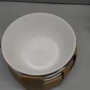 DOWAN 32 OZ Large Soup Bowls Set of 4 - White Ceramic Bowls for Kitchen, Deep Bowls for Cereal, Salad, Pasta, Fruits, Ramen, Dishwasher & Microwave Safe (7.0 Inch/32 OZ)