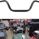 AnXin Motorcycle 7/8" Drag Handlebars High-Rise Tracker Handle Bars Universal For Sportster XL 883 1200 Cruiser Bobber Custom Chopper Softail Dyna Tour Glide Road CG125 Black