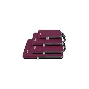 BAGAIL
 4 Set Compression Packing Cubes for Travel, Lightweight Vacation Travel Essentials, Travel Accessories for Suitcase Organizer Bags Set, Durable Luggage Organizer