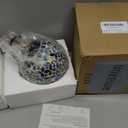 Solar Lights Outdoor Decorative, Solar Gazing Ball Mosaic Garden Stakes Decorative Waterproof Outdoor Lights for Pathway Yard Lawn Decoration (Blue)