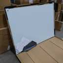 KIZZBY Glass Dry Erase White Board - Magnetic Boards for Wall, 48"x36" Large Frameless Whiteboard for Office, Home & School