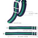 meekoo 10 Pieces Nylon Watch Strap Military Replacement Watch Band with Stainless Steel Buckle for Men and Women's Band Replacing, 18 mm(Classic Colors)