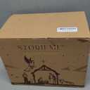 Storieme Nativity Set for Christmas Indoor: 12-Piece 7.87 Inches Resin Nativity Figures with The Three Wisemen - Christian Holy Family Traditional Figurines Tabletop Mantel Decorations