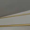OLV Gold Double Curtain Rods for Windows 36 to 72 Inch(3 to 6 Feet),1 Inch Adjustable Dual Curtain Rod, Heavy Duty Double Drapery Pole with End Cap Design for Living Room, Bedroom, Farmhouse