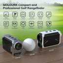 Mini Golf Rangefinder with Slope, Flag Pole Locking, High-Precision, Magnet Stripe, 6X Magnification, 1000 Yards Range Finder, Rechargeable Rangefinders, Golf Tournament Legal