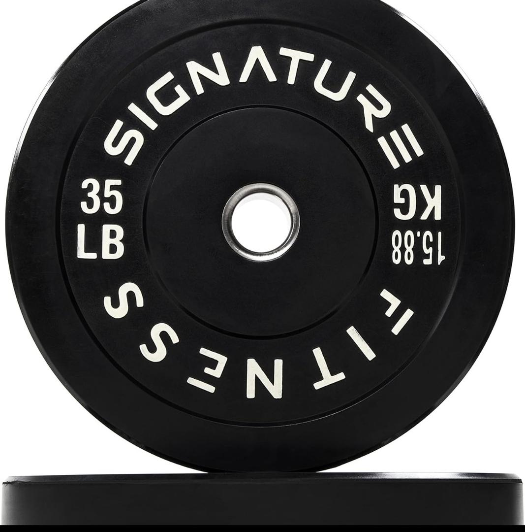 Signature Fitness 2-Inch Cast Iron Barbell 35 Lb