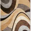 Home Dynamix Tribeca Slade Modern Area Rug ,Abstract Brown/Gray 5'2"x7'2"