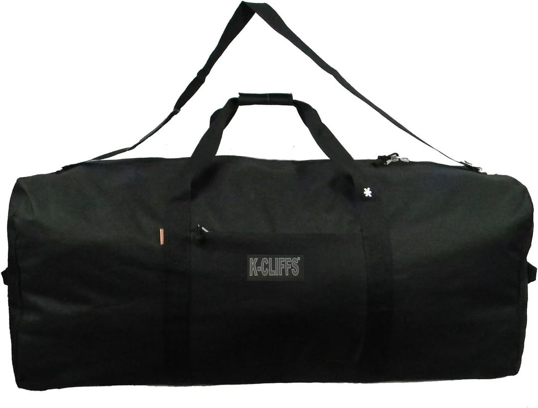 Heavy Duty Cargo Duffel Large Sport Gear Drum Set Equipment Hardware Travel Bag Rooftop Rack Bag (36" x 17" x 17", Black)