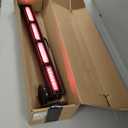 Wireless Tow Light Bar, Trailer Light Bar with 7 Pin Round Transmitter, Magnetic Base, Brake/Turn Signal Emergency LED Light Bar for Truck Roadblock Cars, Rechargeable Battery Powered, 23 in, Missing Charger