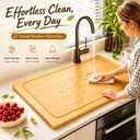 Noodle Board Stove Cover,Stove Top Covers for Electric Stove and Gas Burners,RV Stove Top Cover/Sink Cover - Tray for Kitchen Counter Space