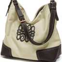 Women Large Capacity Canvas Tote Bag, Shoulder Bags for Work | Purses for Women, Hobo Bags for College, Large Shoulder Bag, Slouchy Shoulder Bag, Hobo Handbags