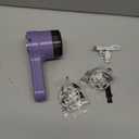 Rechargeable Fabric Shaver, Electric Lint Remover with Digital Display,Portable Sweater Defuzzer with 3 Speeds,6 Leaf Blades, Lint Shaver for Clothing,Furniture, Sofa,Sweater,Blanket (Purple)