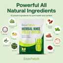 EezePatch Herbal Knee Relief Patches (10 Count)  Natural Joint Support for Knee Discomfort, Mobility & Flexibility  Herbal Extracts for Soothing Relief  Easy-to-Apply Patches