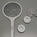 YISSVIC Electric Fly Swatter 4000V Bug Zapper Racket Dual Modes Mosquito Killer with Purple Mosquito Light Rechargeable for Indoor Home Office Backyard Patio Camping