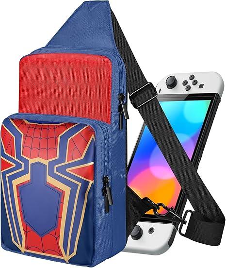 Travel Bag for Nintendo Switch 2 2025/Switch/Lite/OLED - Cute Sling Crossbody Shoulder Carrying Storage Backpack for Teens for Nintendo Accessories Storage, Zhizhu