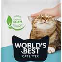 WORLD'S BEST CAT LITTER Poop Fighter Maximum Odor Defense, 32-Pounds - Natural Ingredients, Quick Clumping, Flushable, 99% Dust Free & Made in USA - Long-Lasting Odor Control & Easy Scooping