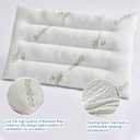 SWTMERRY Ultra Thin Pillows for Sleeping, Flat Pillows for Stomach & Side Sleepers, Rayon Derived from Bamboo, 7D High Support 2.5 inch Height Slim Bed Pillow