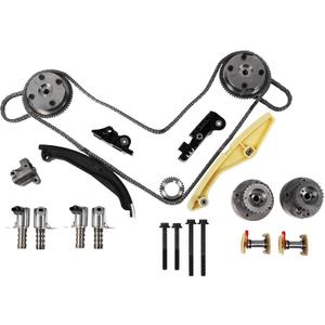 Timing Chain Kit with VVT Sprockets 3.3L 3.5L 3.7L Fit for F150 2013-2019 for Edge 2011-2014 Explorer/Taurus Mustang Transit 11-19, for Mkx Navigator Mark Lt 11-18 Engine Time 9-0738SAVVT1