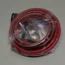 Sewer Jetter Kit for Pressure Washer, 50FT 5800 PSI Drain Cleaner Hose with 1/4" NPT Corner, Rotating and Button Hose Sewer Jetting Nozzle, Waterproof Tape, Pearl Corsage Pin, Spanner, Glove