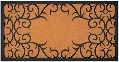 GASARÉ, Extra Thick, Cork Board for Walls, Bulletin Board, Pinboard, Decorative, Solid Frame, Install Horizontal or Vertical, for Home and Office, Push Pins Included, 23 x 13 Inches, Black