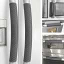 Refrigerator Door Handle Covers, 6 PCS, Performance Appliance Handle Covers, Non-Slip Fridge Door Handle Covers, Keep Your Kitchen Clean, Microwave Oven Dishwasher door Handle Protectors(Carbon Gray)