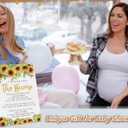 Baby Shower Games a Message from The Bump Baby Shower Game Sign-811 Inches, Sunflower Wooden Game Sign, Gender Neutral Tabletop Decor for Gender Reveal Party, Newborn Announcement Decoration-LA7 (multicoloured07)