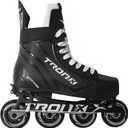 TronX Stryker Adjustable Senior Intermediate Junior Youth Roller Inline Hockey Skates (SR Skate 6-8 (Shoe Size 7.5-9.5))