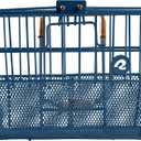 Retrospec Apollo Detachable Front Bike Basket Steel Half-Mesh with Integrated Detachable Hooks and Built-In Handle, Easy Assembly and Portability for Bicycles