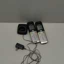 Panasonic Cordless Phone, Easy to Use with Large Display & Big Buttons, Flashing Favorites Key, Flashlight, Call Block, Volume Boost, Talking Caller ID, House Phones, 3 Handsets - KX-TGU433B (Black)