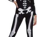 Morph Skeleton Bodysuit - Women's Halloween Costume (Black)
