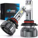 Nilight 9006/HB4 Bulbs,9006 Halogen Replacement Fog Light Bulb 14000LM 6500K Cool White Non-polarity, Pack of 2