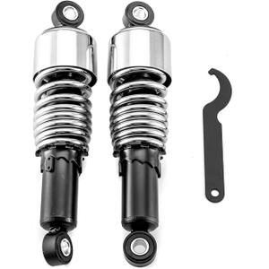 WSays Rear Shocks 10.5 Inch Lowering Kit Preload Adjustable Compatible with Harley Sportster 883 1200 1988-2003 and 2004-2022 Chrome