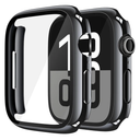 Apple Watch Series 11 (2025) Series 10 46mm, Hard PC Screen Protector Overall Protection Ultra-Thin Lightweight Scratch-Resistant Cover for iWatch, Jet Black