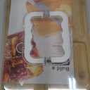 Charcuterie Board with Lid and Handle, Portable Bamboo Snackle Box, Build-a-Board Cutting with Compartments for Charcuterie Snacks Parties,Travel,Picnics, Ideal Gift (White) (15.2"L x 11.3"W)