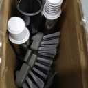 FRAXIR Floor Scrub Brush, 5 in 1 Tile Tub Scrubber with 56" Adjustable Long Handle and 5 No Scratch Scrubber Heads for Bathroom, Kitchen, Toilet, Bathtub