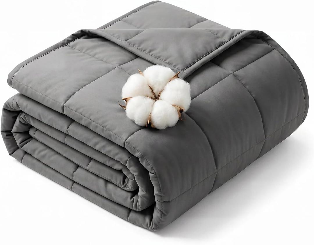 California King Size Weighted Blanket for Adults - 25lbs 78” x 85” Cooling Heavy Blankets for All-Season Sleeping, Soft & Breathable with Premium Glass Beads, Machine Washable