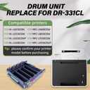Drum Unit for DR331CL, Compatible with Brother Printer HL-L8250CDN HL-L8350CDW HL-L8350CDWT HL-L9200CDW MFC-L8600CDW MFC-L8850CDW MFC-L9550CDW MFC-L9550CDWT, Replace for DR-331CL, 25000 Page Yield